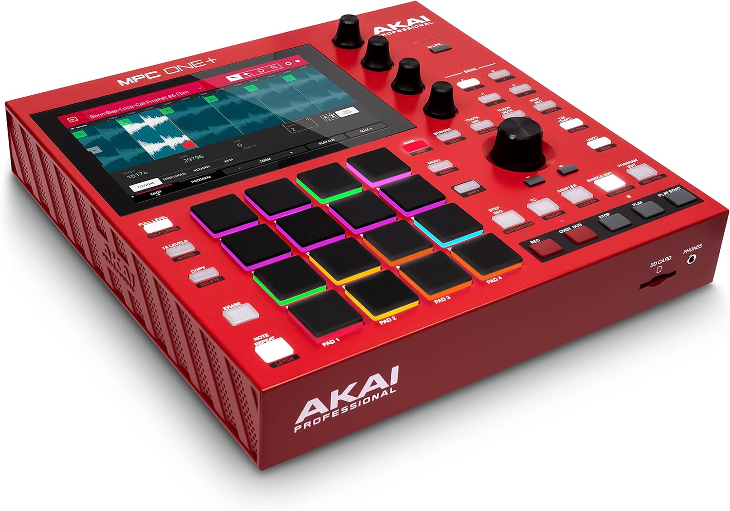 AKAI Professional MPC One+ Standalone Drum Machine, Beat Maker and MIDI Controller with WiFi, Bluetooth, Drum Pads, Synth Plug-ins and Touchscreen