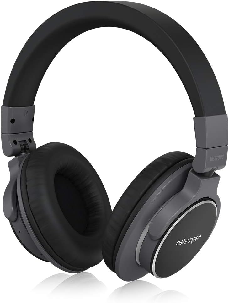 Behringer BH470NC Premium High-Fidelity Headphones with Bluetooth Connectivity and Active Noise Cancelling,Black